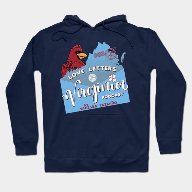 LL2VA Blank Background Hoodie by Love Letters to Virginia 